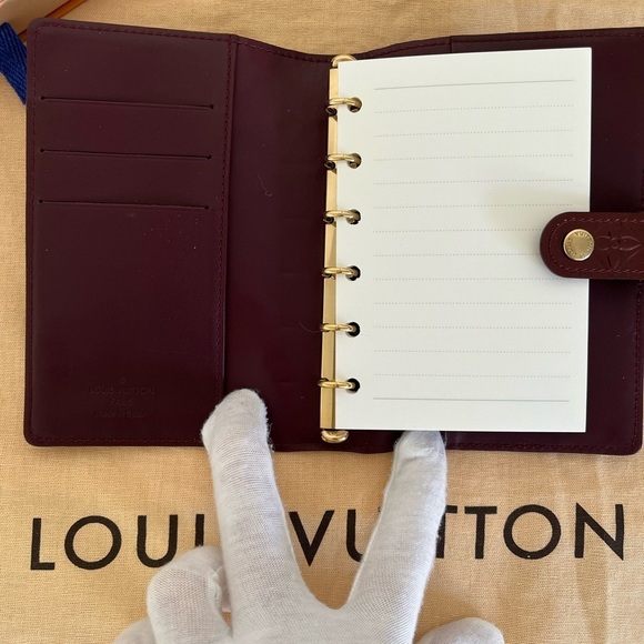 Louis Vuitton Verni Agenda PM Burgundy EUC 2010 - Picture 5 of 16